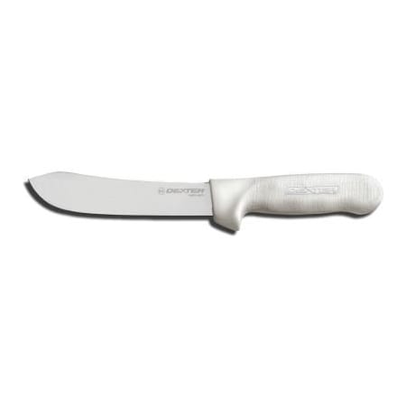 Dexter Russell Dexter Russell 0 - Butcher Knife, High Carbon Steel, Stamped, White Handle, 8inL 4133